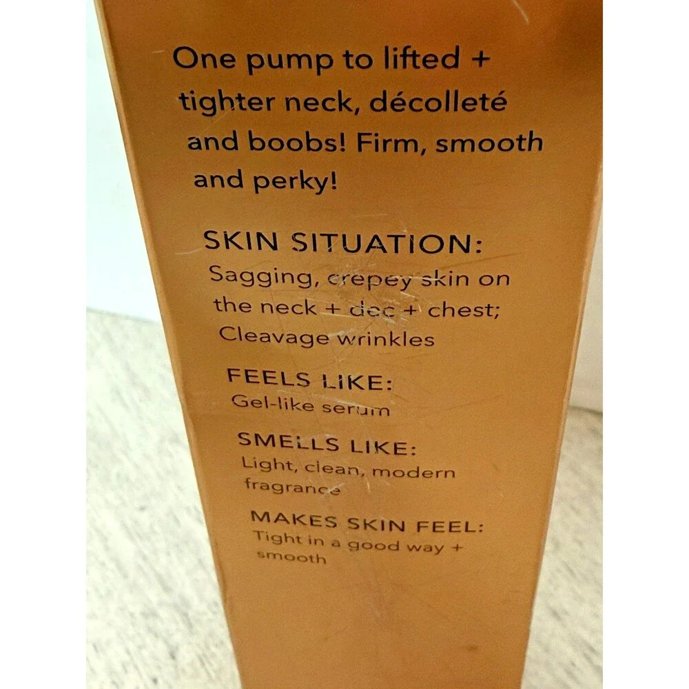 Nakery Concentrated Neck, Dec & Boob Serum Wrinkle Reducing 3.88 Oz - NEW IN BOX